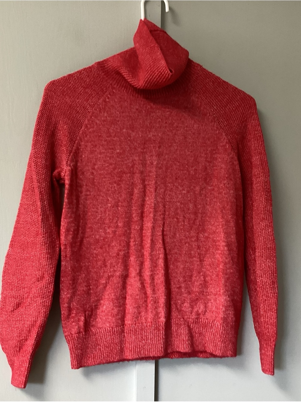 LOFT Red Turtleneck Sweater Petite Size Small